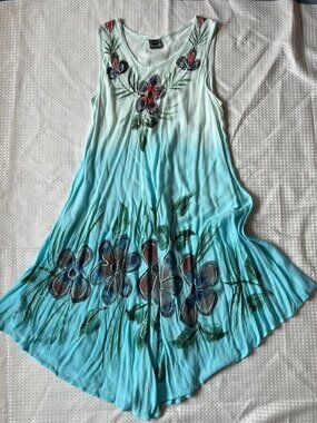 Divine Boho Handpainted Asymmetrical Sundress